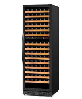 Enlarge Allavino MWR-1682-BR-C 170 Bottle Dual-Zone Wine Cellar Refrigerator - Black Cabinet with Black Door - Right Hinge