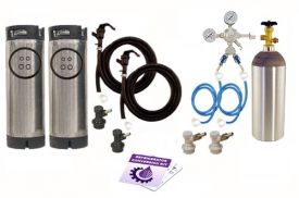 Enlarge Kegco Two Keg Homebrew Party Kegerator Kit - Ball Lock