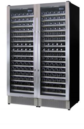 Enlarge Allavino 2X-AWR168-1SS - 336 Bottle Dual Zone Wine Refrigerator with Stainless Steel Door
