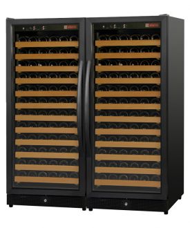 Enlarge Allavino 2X-MWR-1271-BB 244 Bottle Wine Cellar Refrigerator - Black Cabinet and Doors