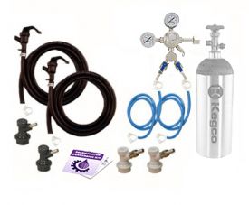 Enlarge Kegco Two Faucet Homebrew Party Kegerator Kit - Ball Lock