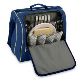 Enlarge Solano Insulated Coolor with Service for 2 - Navy