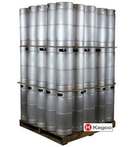 Enlarge Pallet of 75 Kegco HS-K5G-DDI Kegs - 5 Gallon Commercial Keg with Drop-In D System Valve