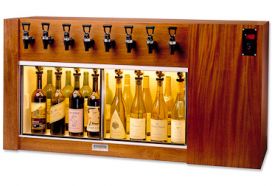 Enlarge WineKeeper The Magnum 8-MR - 8 Bottle Wine Dispenser Preservation Unit - Mahogany