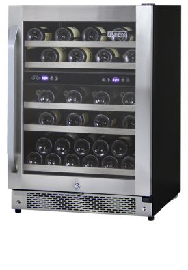 Enlarge Allavino AWR44-2SR-A - 43 Bottle Dual Zone Wine Refrigerator - Angled Handle