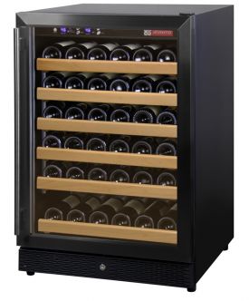 Enlarge Allavino MWR-541-BR 51 Bottle Wine Cooler Refrigerator - Black Cabinet with Black Door and Straight Handle