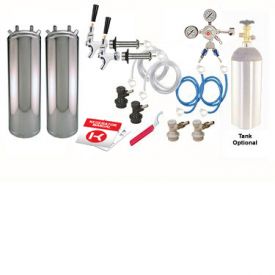 Enlarge Kegco Two Keg Door Mount Homebrew Kegerator Kit Ball Lock - New Kegs