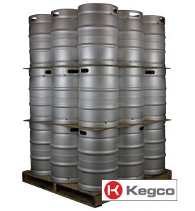 Enlarge Pallet of 27 Kegco HS-K15.5G-DDI Kegs - 15.5 Gallon (1/2 Barrel) Commercial Keg - Drop-In D System Valve