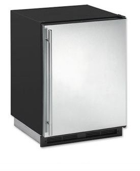 Enlarge U-Line 1175RS-00 1000 Series 5.3 cf Refrigerator - Black Cabinet with Stainless Steel Door - Right Hinge