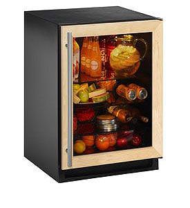 Enlarge U-Line 2175RCGOL-00 5.4 Cu. Ft. Refrigerator - Black Cabinet with Custom Overlay Door