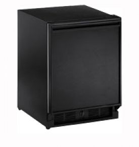Enlarge U-Line 29RB-15 3.3 cf Built-in Refrigerator w/Lock - Black Cabinet with Black Door - Left Hinge