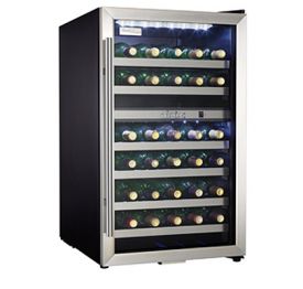 Enlarge Danby DWC114BLSDD 38 Bottle Dual Zone Wine Cooler - Stainless Steel Glass Door