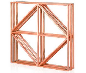 Enlarge Redrack 80 Bottle Redwood Diamond Bin Modular Wine Rack