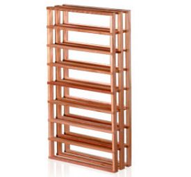 Enlarge Redrack 40 Bottle Redwood Burgundy Bin Modular Wine Rack