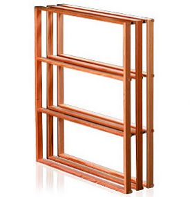 Enlarge Redrack 36 Bottle Redwood Wood Case Modular Wine Rack