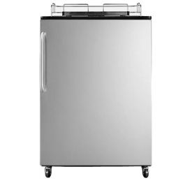 Enlarge Summit SBC490NKSSTB Full-Size Kegerator (Cabinet Only) - Black with Stainless Steel Door - Tap Hardware Not Included