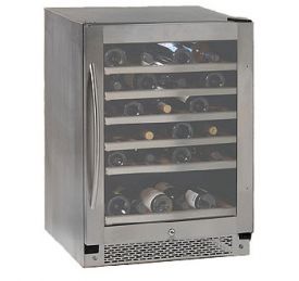 Enlarge Inventory Clearance - Avanti WCR520AS Full Stainless Steel Built-In Wine Cooler Refrigerator - Single Zone
