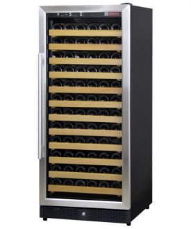 Enlarge Allavino MWR-1271-SSR 122 Bottle Wine Cellar - Black Cabinet with Stainless Door - Right Hinge