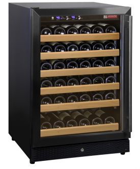 Enlarge Allavino MWR-541-BL 51 Bottle Wine Cooler Refrigerator - Black Cabinet with Black Door and Straight Handle