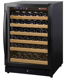 Enlarge Allavino MWR-541-BR-C 51 Bottle Wine Cooler Refrigerator - Black Cabinet with Black Door