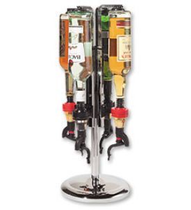 Enlarge Oggi 7170 Professional 4 Bottle Revolving Liquor Dispenser