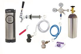 Enlarge Kegco One Keg Door Mount Homebrew Kegerator Kit - Ball Lock