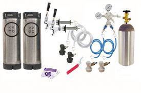 Enlarge Kegco Two Keg Door Mount Homebrew Kegerator Kit - Ball Lock