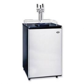 Enlarge Sanyo Kegerator BC-1206S-3 Triple Faucet Stainless Steel Full Size Beer Cooler