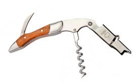 Enlarge Le Creuset WT110LP-W Waiter's Friend Corkscrew Wine Opener, Wood Handle
