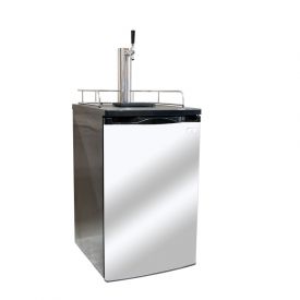 Enlarge Kegco K199SS-1 Full Size Kegerator with Black Cabinet and Stainless Steel Door