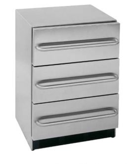Enlarge Summit SP6DSSTB Stainless Steel 3-Drawer Refrigerator - Towel Bar Handles