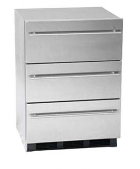 Enlarge Summit SP6DSSTBThin Stainless Steel 3-Drawer Refrigerator - Thin Handles