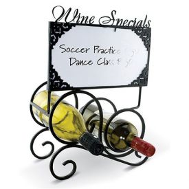 Enlarge Bella Notizia Chalk Board & Dry Erase Set Wine Rack