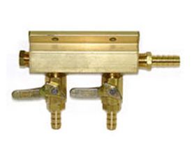 Enlarge 1742 - Aluminum Two-Way Beer Air Line Distributor without Safety