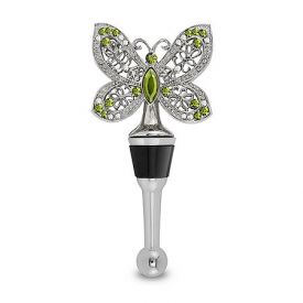 Enlarge Garden Jeweled Butterfly Wine Bottle Stopper