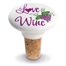 Enlarge Love Ceramic Wine Bottle Stopper