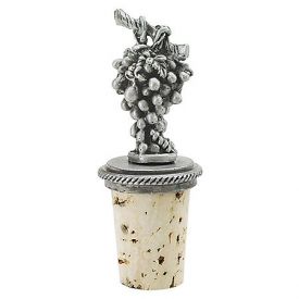 Enlarge Pewter Grape Wine Bottle Stopper
