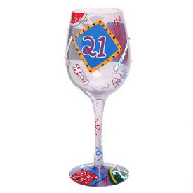Enlarge 21 At Last Wine Glass by Lolita Love My Wine Stemware Collection