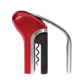 Enlarge Metrokane 2205 Metallic Red Vertical Houdini Corkscrew Opener