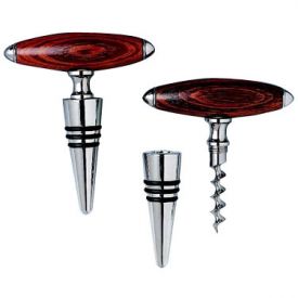 Enlarge Rosewood Handle Corkscrew & Bottle Stopper