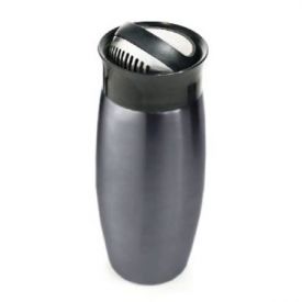 Enlarge Metrokane 2714 Flip-Top Grey Cocktail Shaker w/ Built-In Strainer, 0.7 L