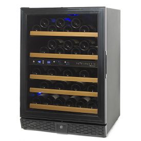 Enlarge N'Finity 50 Bottle Wine Cellar Refrigerator - Black Cabinet with Black Door - Left Hinge Door