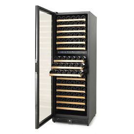 Enlarge N'Finity 170 Bottle Wine Cellar Refrigerator - Black Cabinet with Black Door - Door Hinge on Left - OLD MODEL NUMBER
