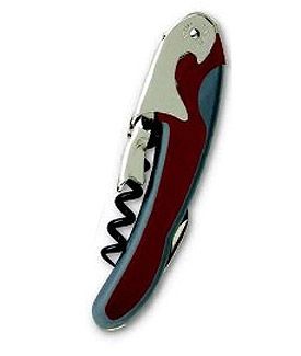 Enlarge Double Power Waiter's Soft-Touch Corkscrew - Burgandy