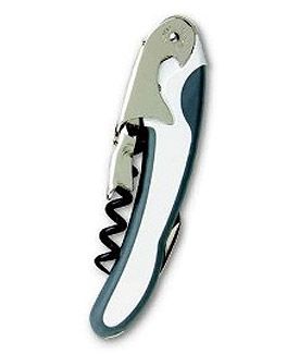 Enlarge Double Power Waiter's Soft-Touch Corkscrew - White