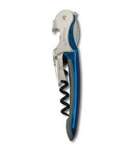 Enlarge New! Murano Waiter's Corkscrew - Transparent Blue