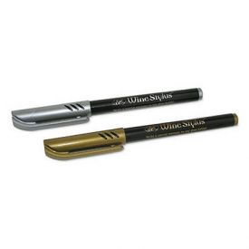Enlarge Wine Bottle Stylus - Gold & Silver