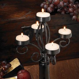 Enlarge Scroll Wine Bottle Candelabra