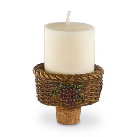 Enlarge Wine Basket Votive Holder & Bottle Stopper