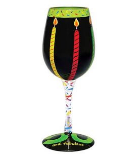 Enlarge 50 and Fabulous Wine Glass by Lolita Love My Wine Stemware Collection